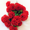 искусственные цветы букет хризантем цвета красный 4