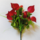 искусственные цветы букет каллы цвета красный 4