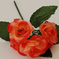 искусственные цветы роза-фиалка цвета оранжевый 2