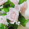 искусственные цветы сердце свадебное цвета светло-розовый 9