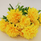 искусственные цветы хризантемы цвета темно-желтый 26
