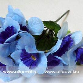 искусственные цветы нарциссы цвета синий 12