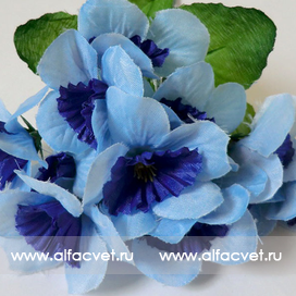 искусственные цветы нарциссы цвета синий 12