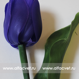 искусственные цветы тюльпан цвета фиолетовый 7